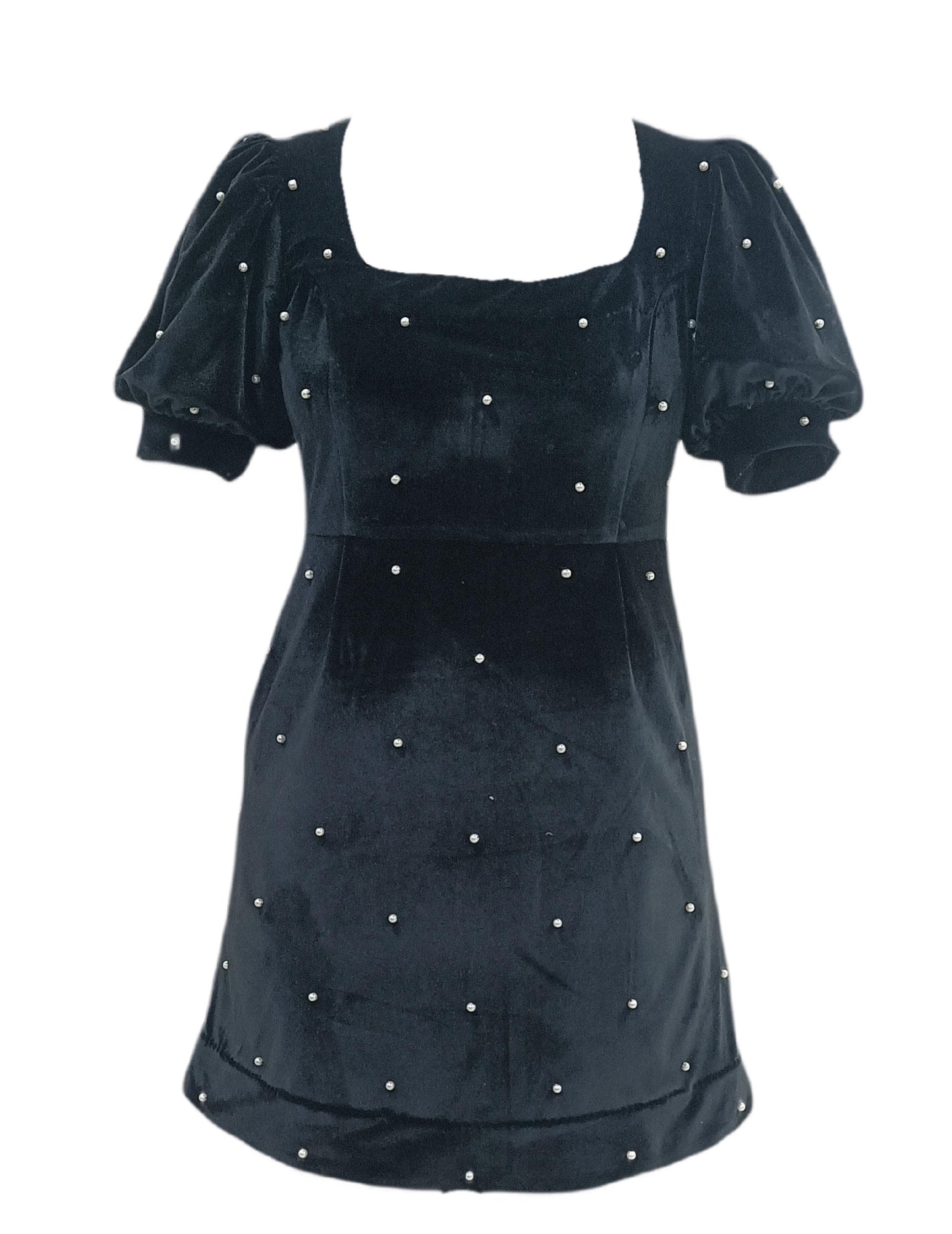 MADELIN PEARL VELVET DRESS