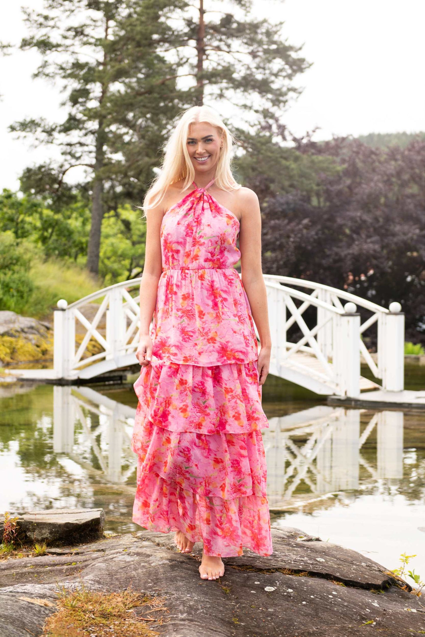 ANNA HALTERNECK DRESS