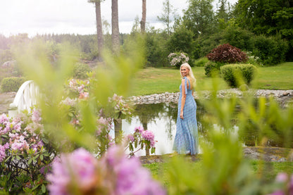 ANDREA MAXI DRESS - Blue