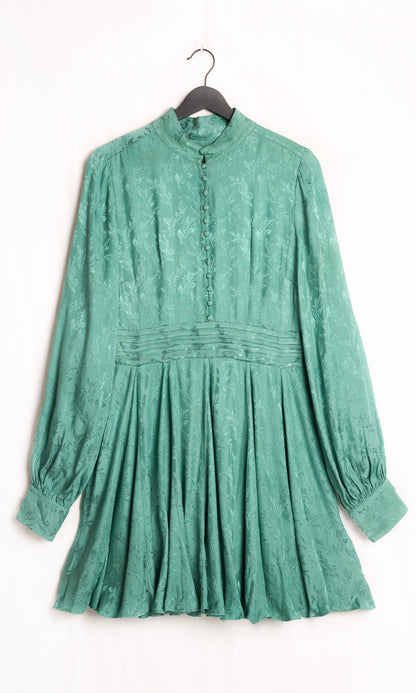 ELI JACQUARD DRESS - Green