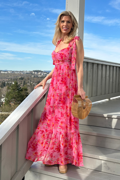 ANDREA MAXI DRESS - Pink