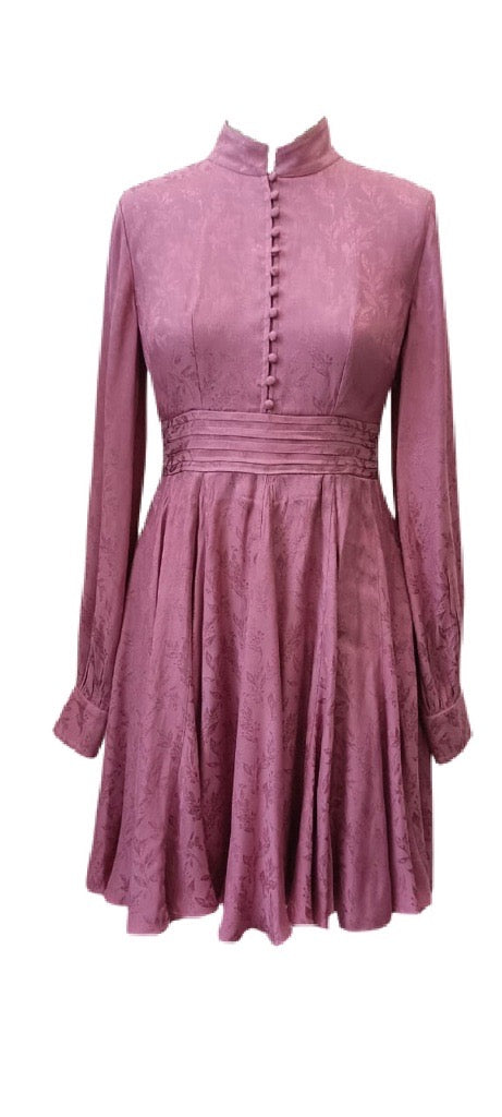 ELI JACQUARD DRESS - Pink