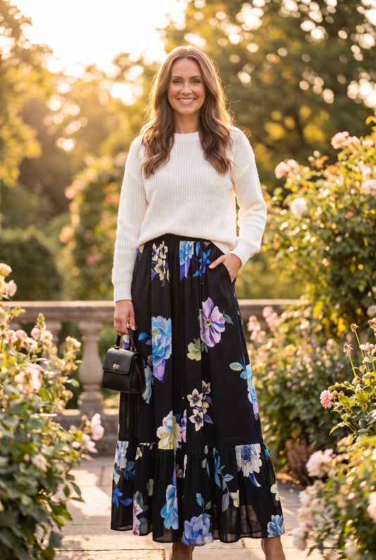 REBECCA SATIN MAXIKJOLE