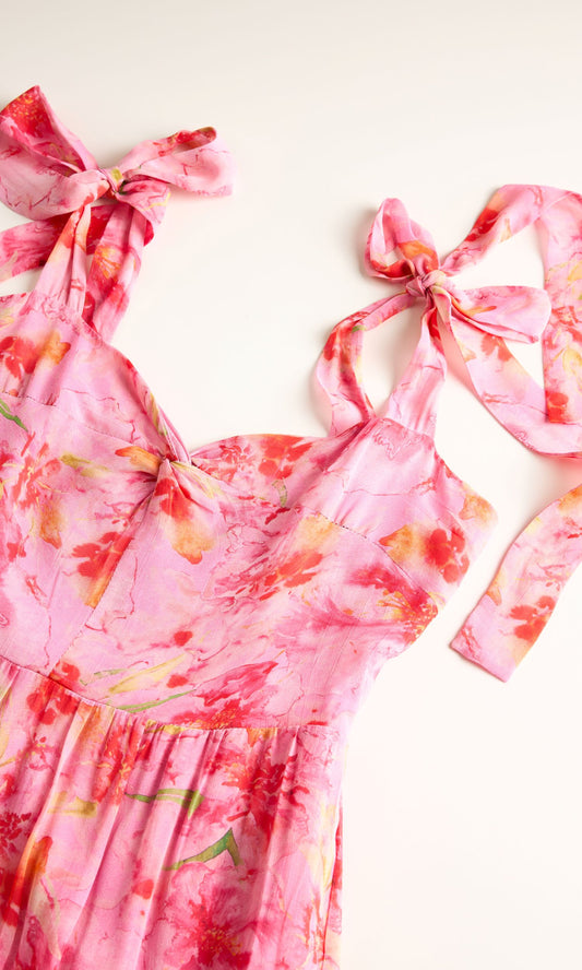 ANDREA MAXI DRESS - Pink